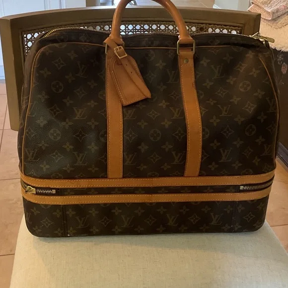 Louis Vuitton Monogram Duffel Bag in Brown and Tan - Picture 2 of 6